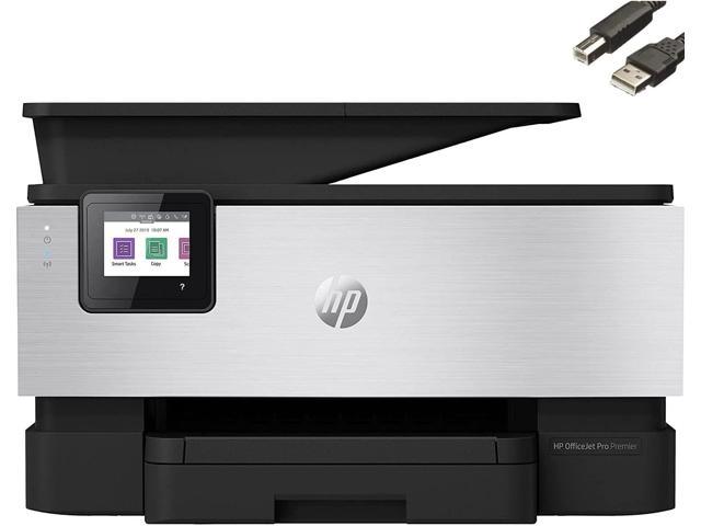 HP OfficeJet Pro Premier Smart All-in-One Wireless Printer, Two-Sided Printing, 22 ppm, 4800 x 1200 dpi for Teams up to 5 Users, Maximum Memory 512 MB, Bundle with JAWFOAL Printer Cable