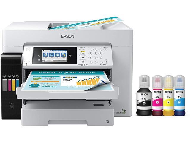 Epson EcoTank Pro ET-16650 Wireless Wide-Format Color All-in-One Supertank Printer with Scanner, Copier, Fax and Ethernet, Bundle with Cefesfy Printer Cable
