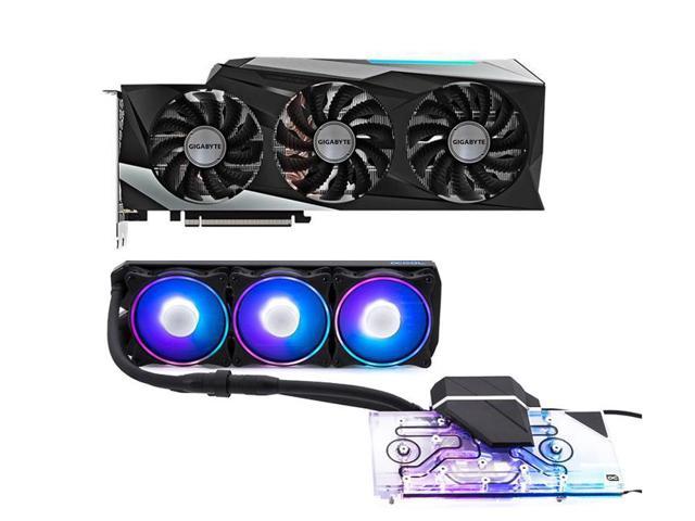 GIGABYTE Gaming OC GeForce RTX 3080 10GB GDDR6X Video Card GV-N3080GAMING OC-10GD (rev. 2.0) (LHR) and ALPHACOOL Eiswolf 2 AIO-360mm RTX 3090/3080 with Backplate,All-in-one GPU Water Colling