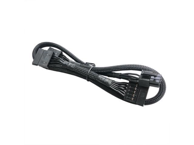 New 6 pin to 3x SATA POWER Cable Fit EVGA SuperNOVA 450-850 G2 B3 G3 G5 P2 B2