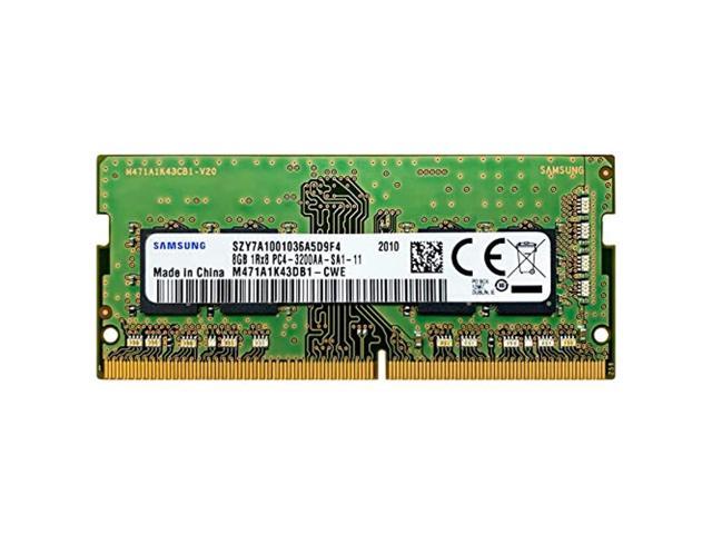 samsung 8gb ddr4 3200mhz sodimm pc4-25600 cl22 1rx8 1.2v 260-pin so-dimm laptop notebook ram memory module m471a1k43db1-cwe