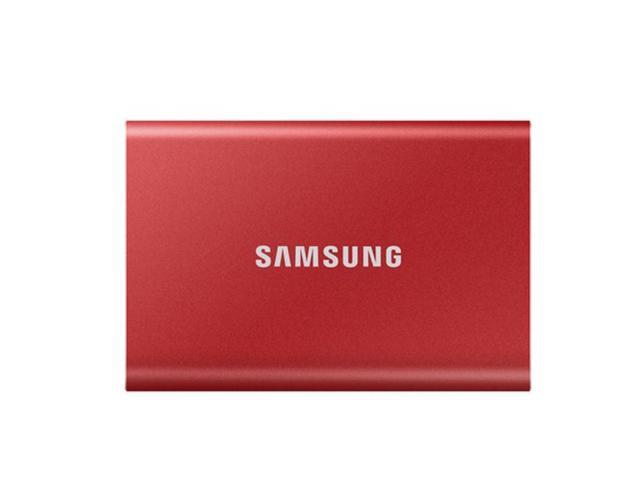 Samsung Portable External SSD T7 (MU-PC1T0R/WW), Red, USB3.2 Gen 2, 1TB