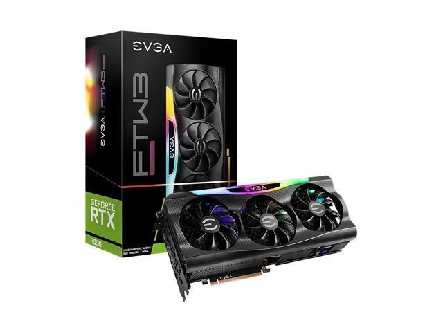 EVGA GeForce RTX 3090 FTW3 ULTRA GAMING Video Card, 24G-P5-3987-KR, 24GB GDDR6X, iCX3 Technology, ARGB LED, Metal Backplate