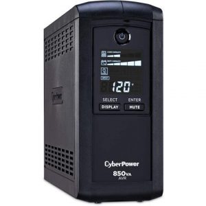 CyberPower CP1500AVRLCD Intelligent LCD UPS System, 1500VA/900W, 12 Outlets, AVR, Mini-Tower