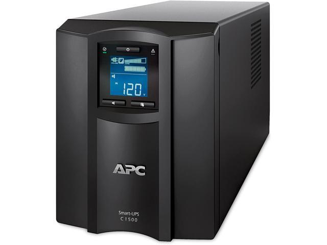 APC 1000VA Smart UPS with SmartConnect, SMC1000C Sinewave UPS Battery Backup, AVR, 120V, Line Interactive Uninterruptible Power Supply Black