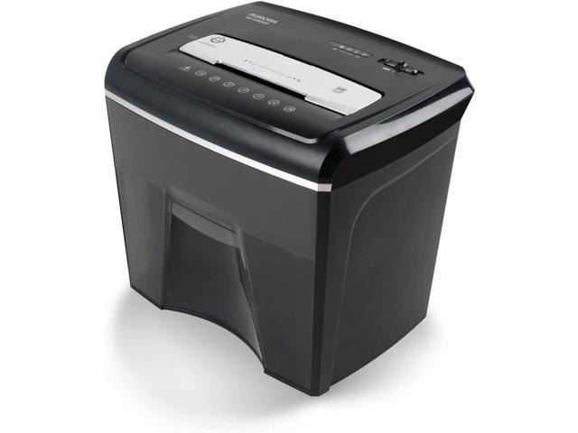 AU1200XD Compact Desktop-Style 12-Sheet Crosscut Paper and CD/Credit Card/ Junk Mail Pullout Basket Shredder