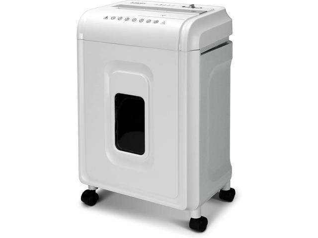 AU1262XA Anti-Jam 12-Sheet Crosscut Paper and CD/Credit Card Shredder, White/Gray
