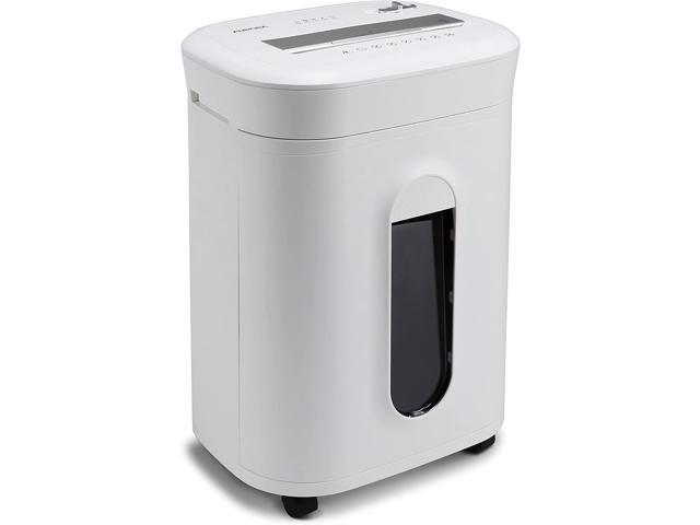 Professional Grade 10-Sheet High Security Micro-Cut Paper and Credit Card Shredder/ 60 Minutes/ Security Level P-5, White