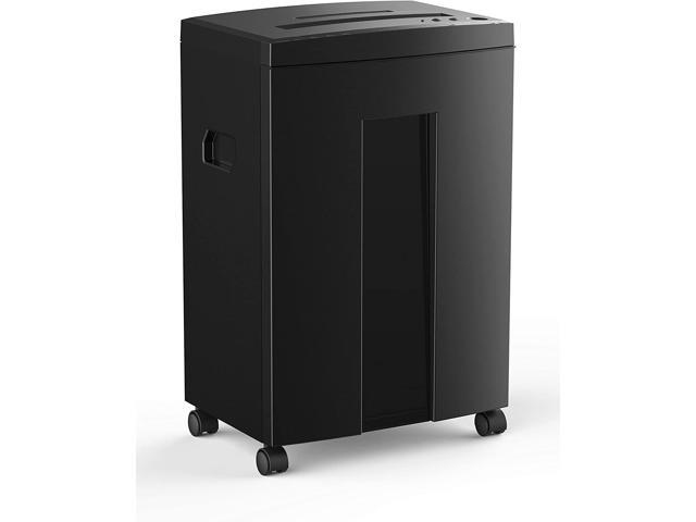 18-Sheet 60 Mins Running Time Cross Cut High Security Level P-4 Heavy Duty Paper/CD/Card Ultra Quiet Shredder for Home Office with 6 Gallons Pullout Waste Bin SD9113(Black ETL)