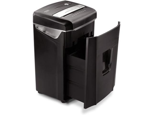 JamFree AU1400XA 14-Sheet Crosscut-Cut Paper / CD / Credit Card Shredder with Pull-Out Wastebasket