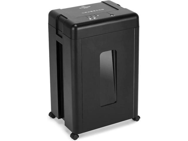 15-Sheet Super Micro Cut High Security Level P-5 Heavy Duty Paper/CD/Card Shredder for Home Office, Ultra Quiet by Manganese-Steel Cutter and 8 Gallons Pullout Waste Bin SD9520 (Black ETL)