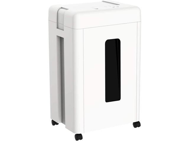 15-Sheet Super Micro Cut High Security Level P-5 Heavy Duty Paper/CD/Card Shredder for Home Office, Ultra Quiet by Manganese-Steel Cutter and 8 Gallons Pullout Waste Bin SD9520 (White ETL)