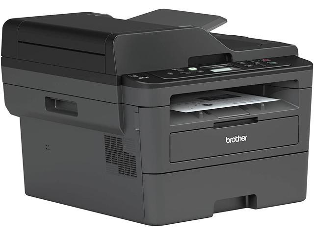 Brother All-in-One Wireless Monochrome Laser Printer - Print Scan Copy - 2400 x 600 dpi, 36 ppm, 128MB Memory, 250-Sheet, 50-Sheet ADF, Automatic Duplex Printing, CBMOUN Printer Cable