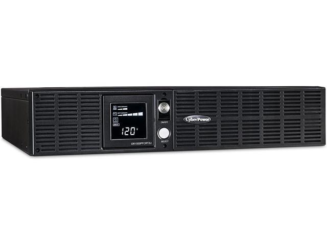 CyberPower OR1500PFCRT2U PFC Sinewave UPS System, 1500VA/1050W, 8 Outlets, AVR, 2U Rack/Tower