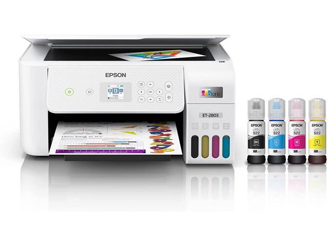Epson Premium EcoTank 2803 Series All-in-One Color Inkjet Cartridge-Free Supertank Printer I Print Copy Scan I Wireless I Mobile & Voice-Activated Printing I Print Up to 10 ISO ppm I 1.44" Color LCD