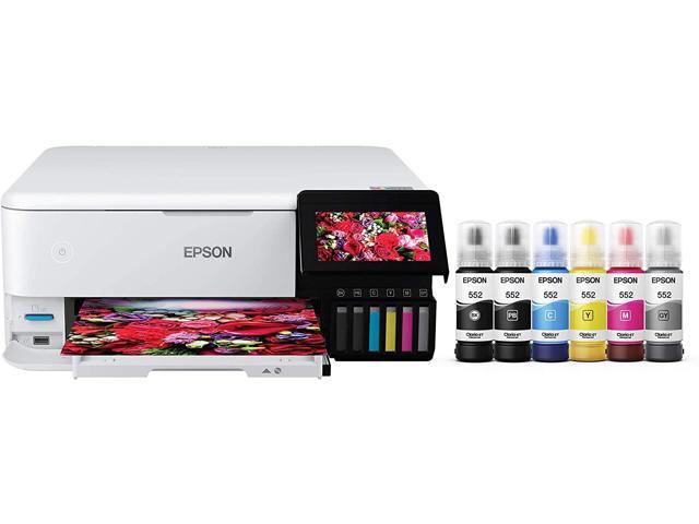 Epson EcoTank Photo ET-8500 Wireless Wide-Format Color All-in-One Supertank Printer with Scanner, Copier, Ethernet and 4.3-inch Color Touchscreen