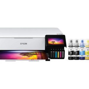 Epson EcoTank Photo ET-8550 Wireless Wide-Format Color All-in-One Supertank Printer with Scanner, Copier, Ethernet and 4.3-inch Color Touchscreen