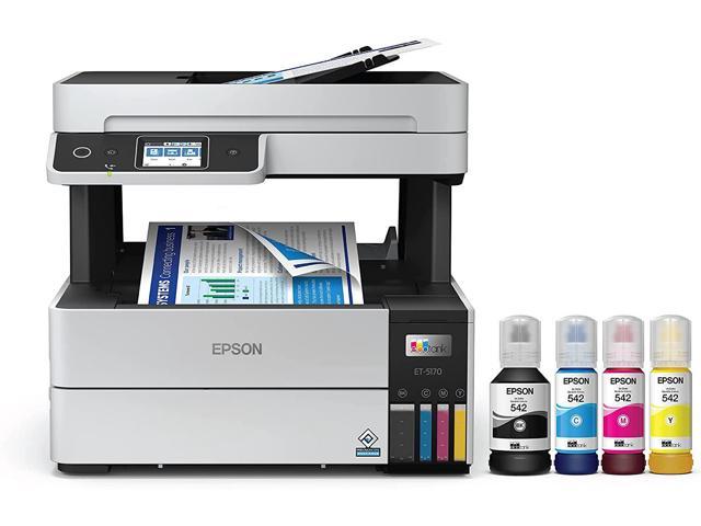 Epson EcoTank Pro ET-5170 Wireless Color All-in-One Supertank Printer with Scanner, Copier, Fax Plus Auto Document Feeder