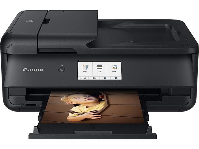 Canon PIXMA TS9520 All In one Wireless Printer For Home or Office| Scanner | Copier | Mobile Printing with AirPrint and Google Cloud Print, Black, Works with Alexa