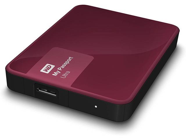WD 3TB Berry My Passport Ultra Portable External Hard Drive - USB 3.0 - WDBBKD0030BBY-NESN (Renewed)