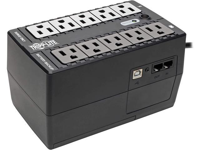 Tripp Lite 550VA UPS Desktop Battery Back Up, 8 Outlet, 300W 120V Standby, Ultra-Compact, USB