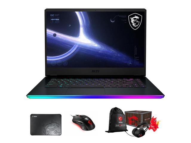 MSI GE66 Raider Gaming Laptop (Intel i9-11980HK 8-Core, 15.6" 240Hz 2K Quad HD (2560x1440), NVIDIA RTX 3070, 32GB RAM, 2x1TB PCIe SSD (2TB), Backlit KB, Win 10 Home) with Loot Box , Clutch GM08 , Pad