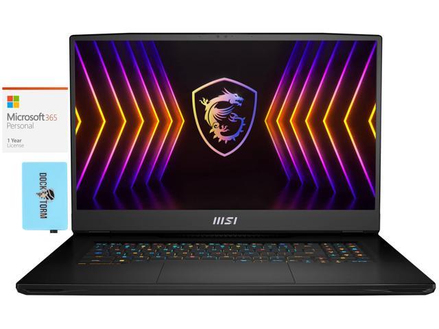 MSI TITAN GT77 12UGS Gaming & Entertainment Laptop (Intel i9-12900HX 16-Core, 17.3" 120Hz 4K Ultra HD (3840x2160), NVIDIA RTX 3070 Ti, Win 11 Pro) with Microsoft 365 Personal , Hub