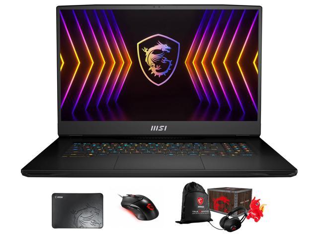 MSI TITAN GT77 12UGS Gaming & Entertainment Laptop (Intel i7-12800HX 16-Core, 17.3" 120Hz 4K Ultra HD (3840x2160), GeForce RTX 3070 Ti, Win 11 Pro) with Loot Box , Clutch GM08 , Pad