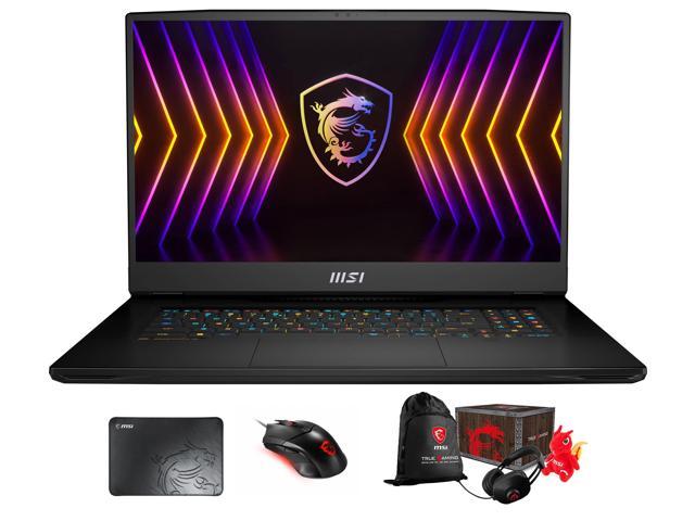 MSI TITAN GT77 12UGS Gaming & Entertainment Laptop (Intel i9-12900HX 16-Core, 17.3" 120Hz 4K Ultra HD (3840x2160), NVIDIA RTX 3070 Ti, Win 11 Pro) with Loot Box , Clutch GM08 , Pad
