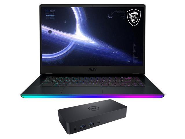 MSI GE66 Raider Gaming Laptop (Intel i9-11980HK 8-Core, 15.6" 240Hz 2K Quad HD (2560x1440), NVIDIA RTX 3070, 32GB RAM, 2x1TB PCIe SSD (2TB), Backlit KB, Wifi, USB 3.2, Win 10 Home) with D6000 Dock