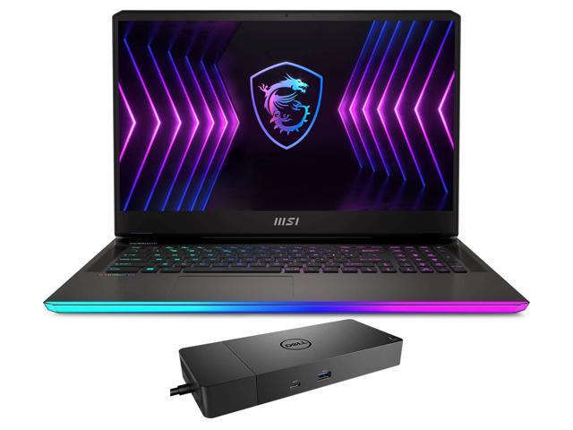 MSI Raider GE77HX 12UGS-004 Gaming & Entertainment Laptop (Intel i7-12800HX 16-Core, 17.3" 240Hz 2K Quad HD (2560x1440), GeForce RTX 3070 Ti, Win 11 Pro) with Thunderbolt Dock WD19TBS