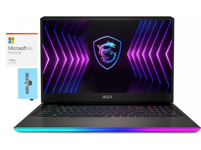 MSI Raider GE77HX 12UGS Gaming & Entertainment Laptop (Intel i7-12800HX 16-Core, 17.3" 240Hz 2K Quad HD (2560x1440), GeForce RTX 3070 Ti, Win 11 Pro) with Microsoft 365 Personal , Hub