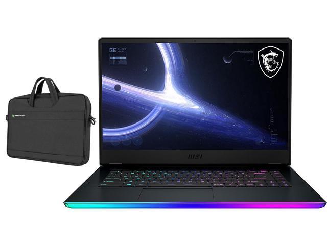 MSI GE66 Raider Gaming Laptop (Intel i9-11980HK 8-Core, 15.6" 240Hz 2K Quad HD (2560x1440), NVIDIA RTX 3070, 32GB RAM, 1TB SSD, Backlit KB, Wifi, USB 3.2, HDMI, Webcam, Win 10 Home) with Topload Bag