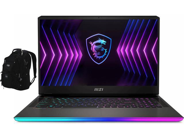 MSI Raider GE77HX 12UGS Gaming & Entertainment Laptop (Intel i7-12800HX 16-Core, 17.3" 240Hz 2K Quad HD (2560x1440), GeForce RTX 3070 Ti, Win 11 Pro) with Travel & Work Backpack