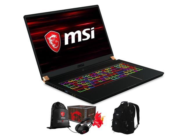 MSI GS75 Stealth-205 Gaming & Entertainment Laptop (Intel i7-8750H 6-Core, 17.3" 144Hz Full HD (1920x1080), NVIDIA RTX 2060, 16GB RAM, Win 10 Home) with Loot Box , Travel & Work Backpack