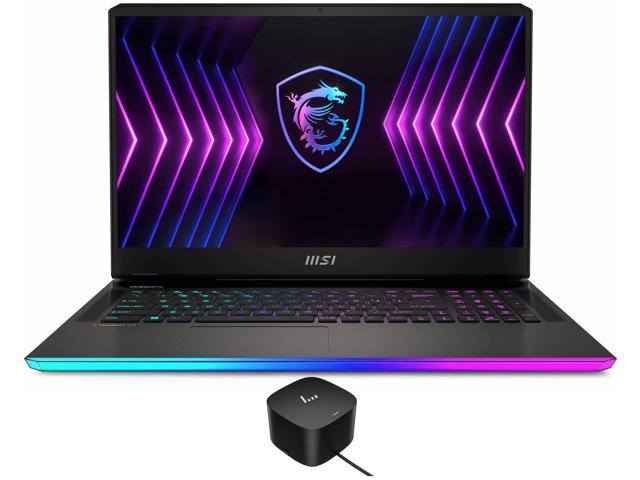 MSI Raider GE77HX 12UGS Gaming & Entertainment Laptop (Intel i7-12800HX 16-Core, 17.3" 240Hz 2K Quad HD (2560x1440), GeForce RTX 3070 Ti, 16GB DDR5 4000MHz RAM, Win 11 Pro) with 120W G4 Dock