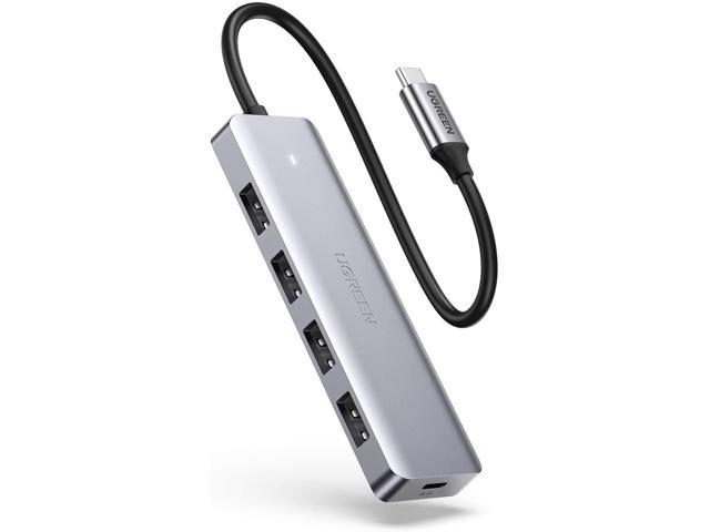 USB C Hub 4 Ports USB Type C to USB 3.0 Hub Adapter with Charging Port for MacBook Pro iMac Samsung Galaxy Note 10 S10 S9 LG Google Chromebook Pixelbook Dell XPS Oculus Rift