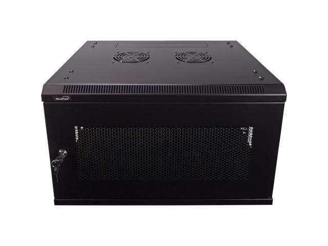 Navepoint 6U Wallmount Networking Perforated Cabinet 450mm Depth with Fans