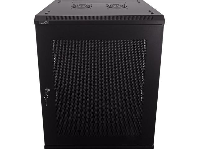 Navepoint 15U Wallmount Networking Perforated Cabinet 450mm Depth with Fans