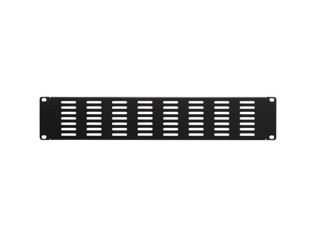 NavePoint 2U Blank Rack Mount Panel IT Server Network Spacer Slotted Venting