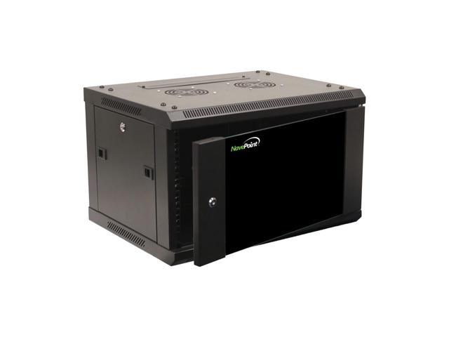 Navepoint 6U Wallmount IT Networking Enclosure 450mm Depth with Fans