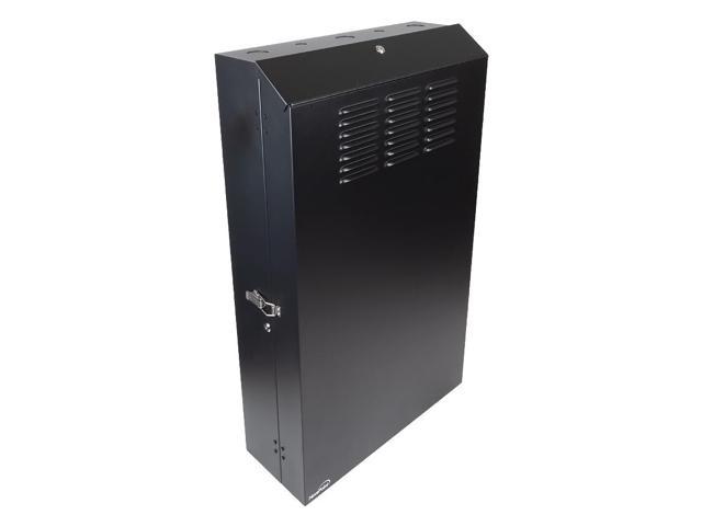 NavePoint 5U Low Profile Vertical Wall Mount Enclosure 36" Server Depth Patch Panel Cabinet Black