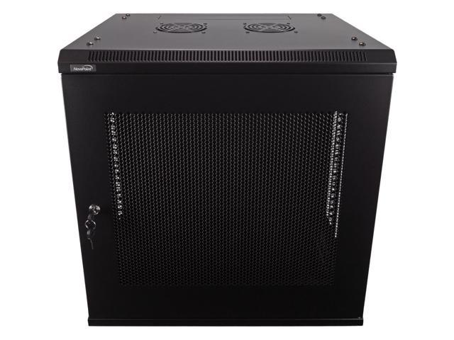 Navepoint 12U Wallmount Networking Perforated Cabinet 450mm Depth with Fans