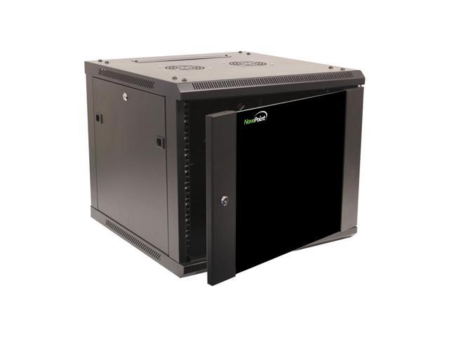 Navepoint 9U Wallmount IT Networking Enclosure 600mm Depth with Fans