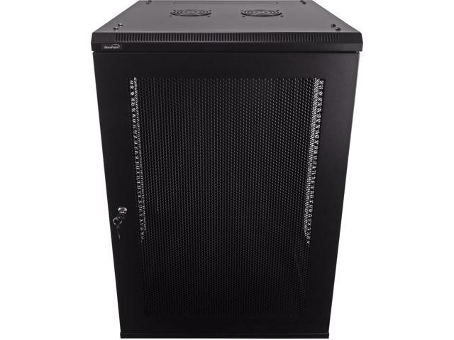 Navepoint 18U Wallmount Networking Perforated Cabinet 600mm Depth with Fans