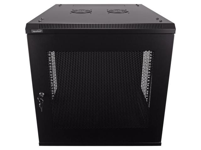 Navepoint 12U Wallmount Networking Perforated Cabinet 600mm Depth with Fans