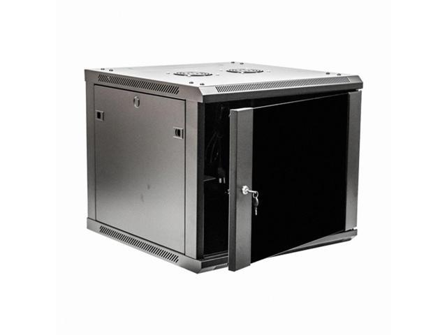 Navepoint 9U Wallmount Networking Cabinet 600mm Depth with Fans