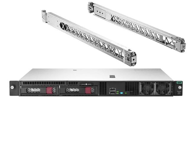 HP ProLiant DL20 Gen10 Rack Server Bundle with Rail Kit, Intel Xeon E-2124 3.3GHz CPU, 32GB DDR4, 8TB SATA HDDs, RAID