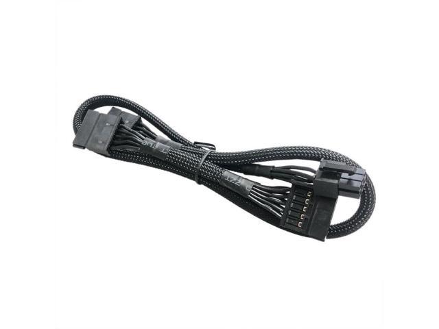 New 6 pin to 3x SATA POWER Cable Fit EVGA SuperNOVA 450-850 G2 B3 G3 G5 P2 B2