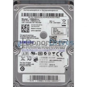 HM640JJ, HM640JJ/D, FW 2AK10001, Samsung 640GB SATA 2.5 Hard Drive